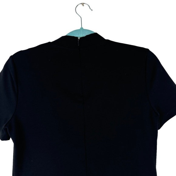 ALEXIS Sz M Women's Black Bissette Short Sleeve Mock Neck Top - Picture 9 of 13